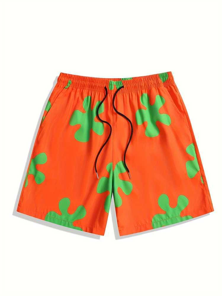 3D Color Block Printed Mens Shorts Summer Casual Mens Beach Shorts Outdoor Sports Shorts Urban Street Mens Fashion Shorts X250220