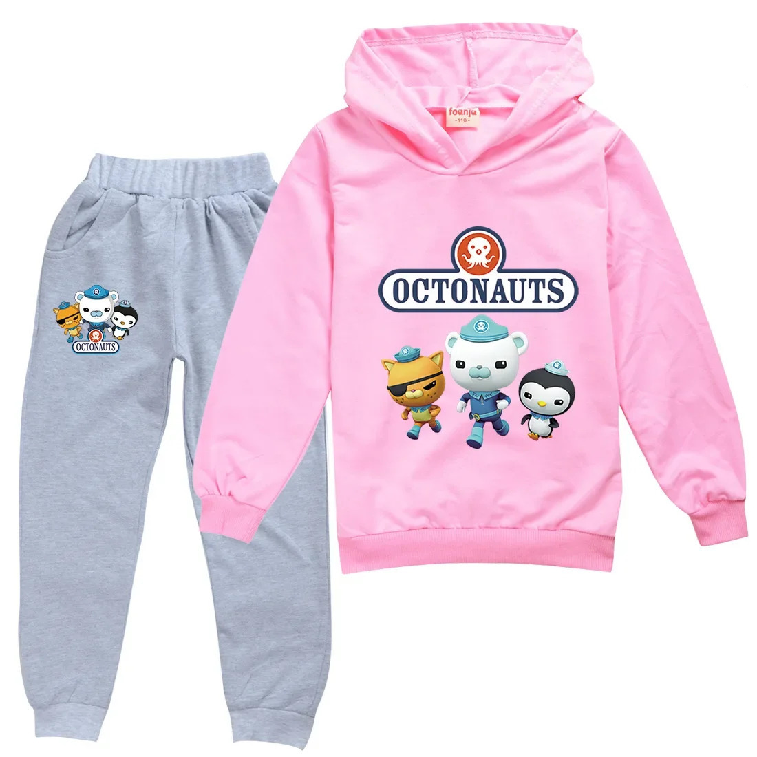 Octonauts Childrens Clothing Sets Pullover Hoodie Tracksuit Cartoon Anime Boys Girls Clothes Autumn Kids Hoodies Pants Suit 250219