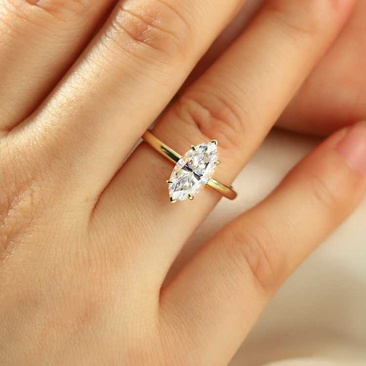 Marquie Design Moissanite Diamond Ring Custom Ring With Stone