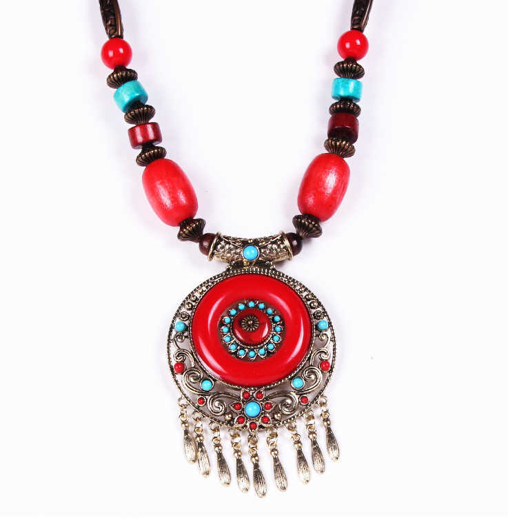 Pendant Necklaces Ocean exaggerated sweater chain Bohemian style piece temperament long necklace skirt accessories H25219