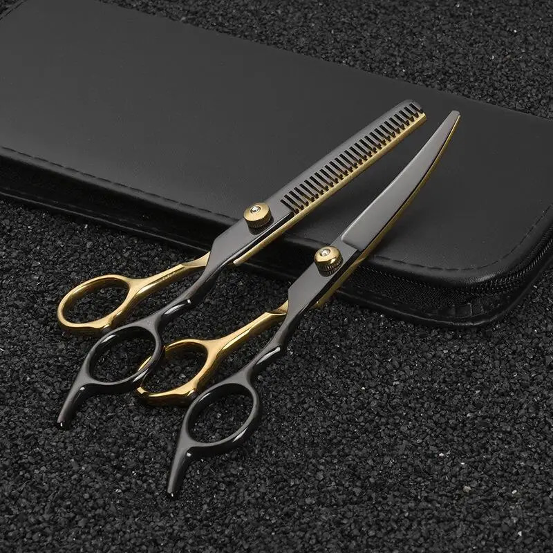 65 Inch Pet Grooming Scissors Kit Cat Hair Thinning Shear Set Blackgold Dog 250219
