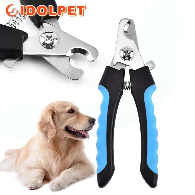 Professional Stainless Steel Pet Nail Clipper with Safety Guard for Cat and Dog Claw Grooming Adjustable size Supplies