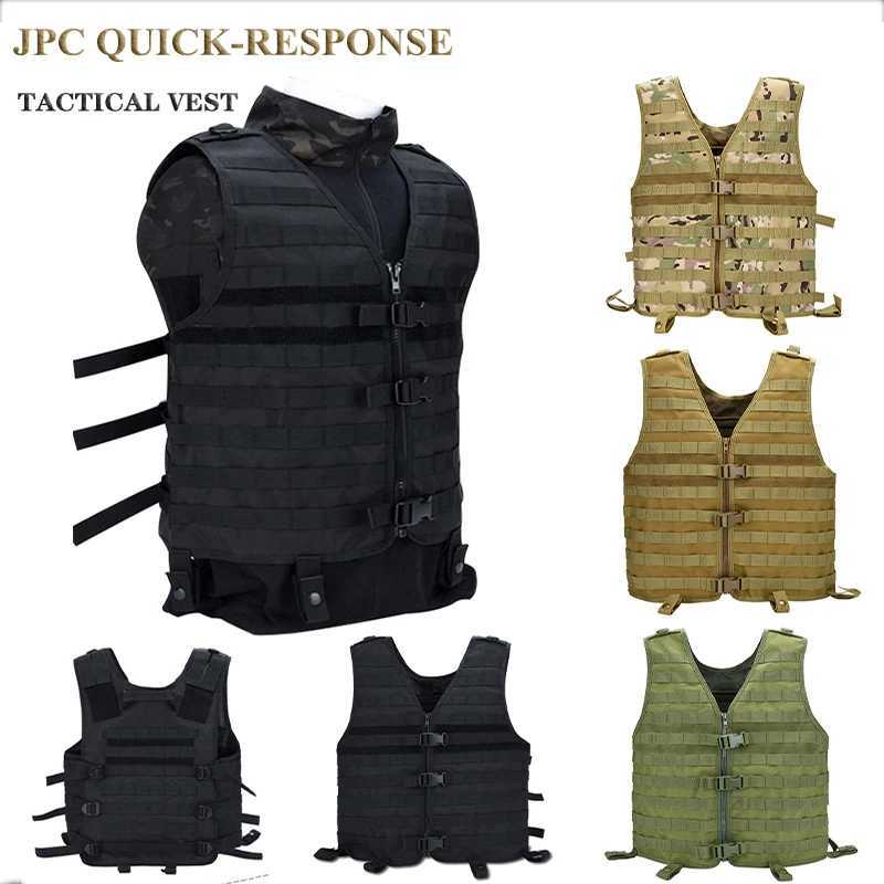 Quick Release Disassemble Lightweight Tactical Vest MOLLE Training Suit Military Airsoft Combat Hunting Paintball Field JacketXJ250219
