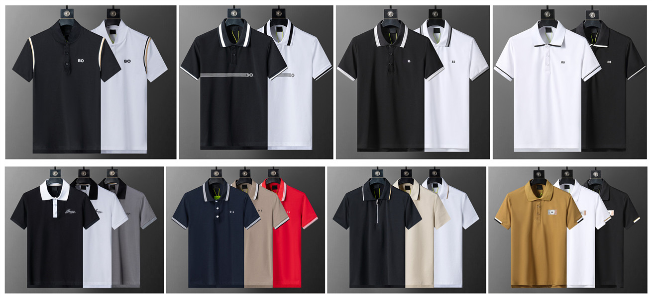 2025 designer spring and summer new men's lapel T-shirt Fashion business men's and women's official website synchronous polo shirt outdoor casual T-shirt size M-3XL=TOP