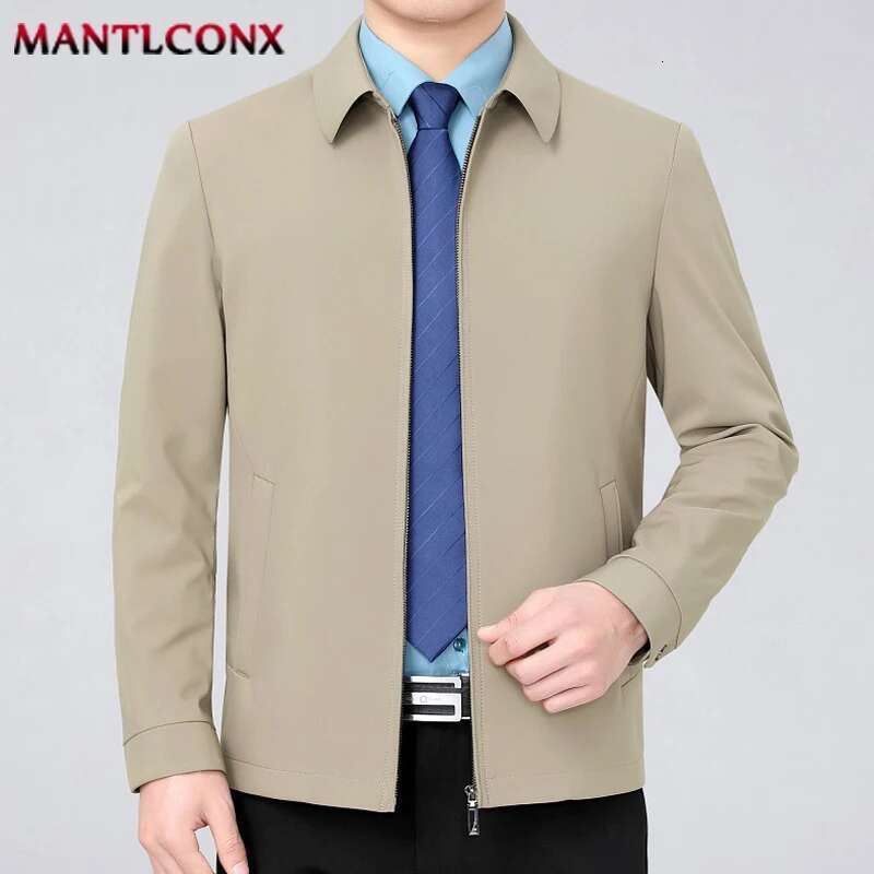 Men's collar jacket, solid color, loose cardigan, business spring jacket, workwear, casual jacket, 3xl