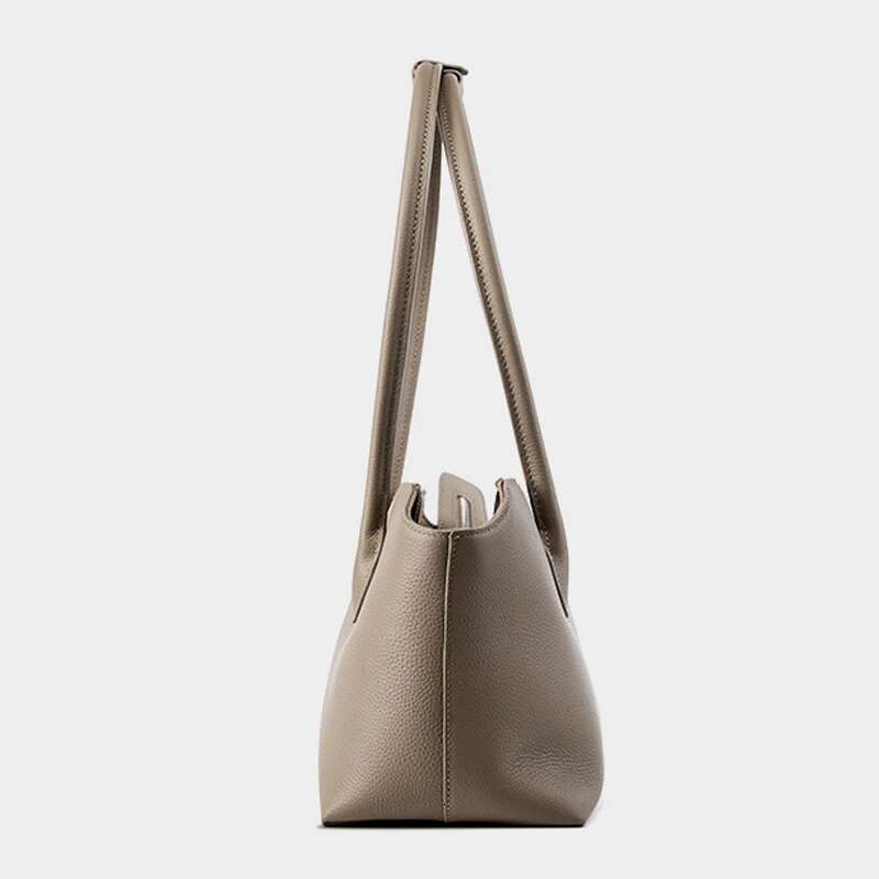 Genuine Leather Bags For Women Designer Handbag And Purse 2024 New In First Layer Cowhide Lychee Texture Underarm Shoulde