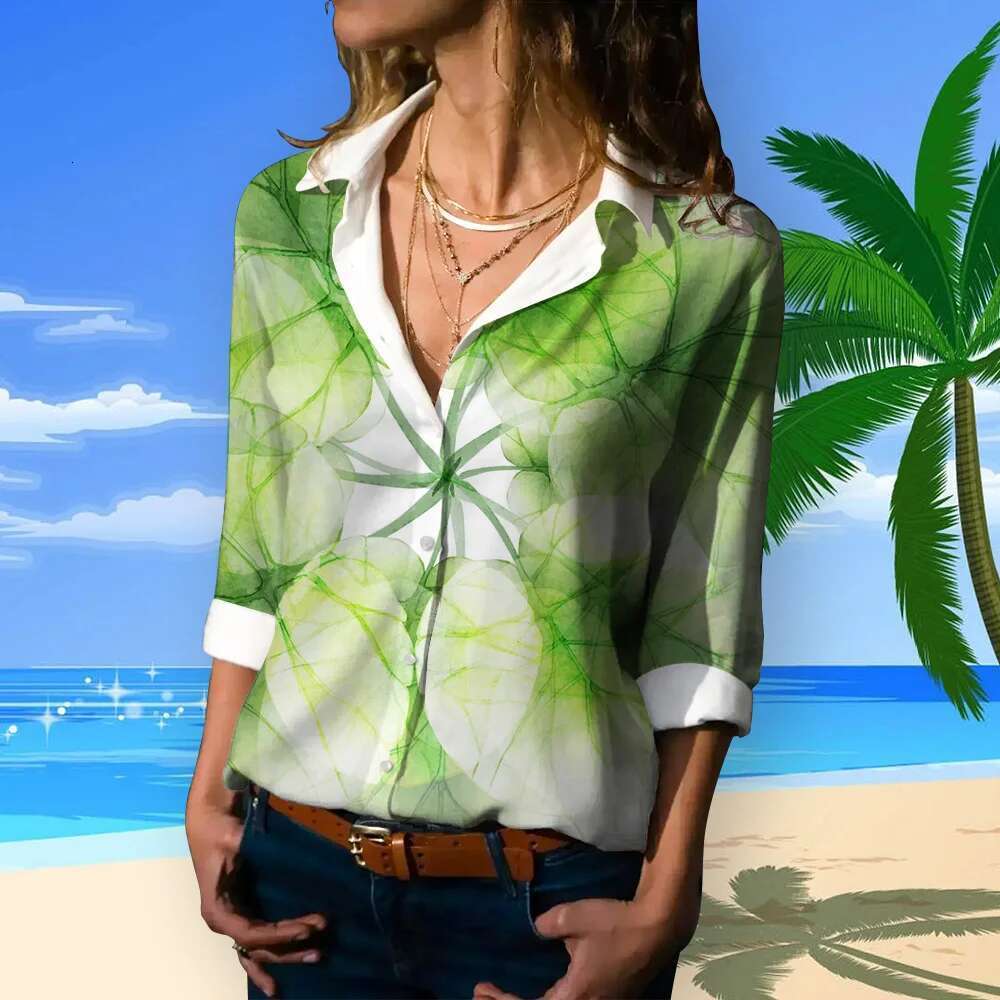 2024 Summer Autumn Ral Button Long Sleeve Shirts Fashion Basic Shirt Female Clothing Elegant And Youth Woman Blouses