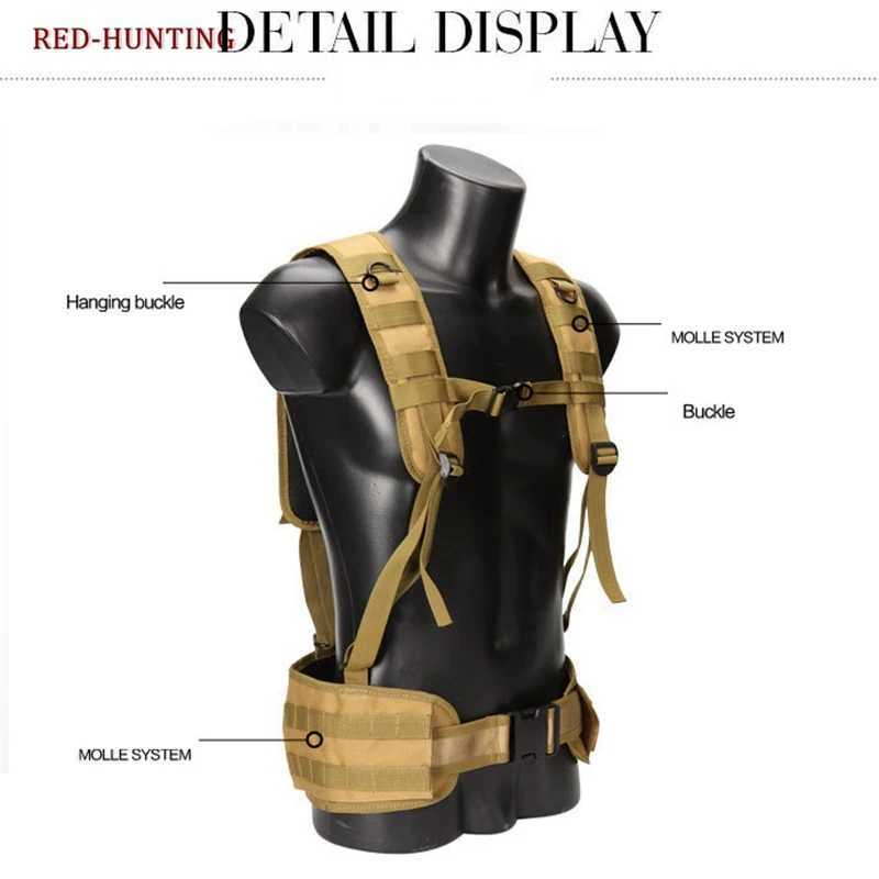 Airsoft Paintball Molle Combat Assault Vest Tactica Assault Molle Adjustable Hunting War Battle Waist Support Chest Rig VestXJ250219
