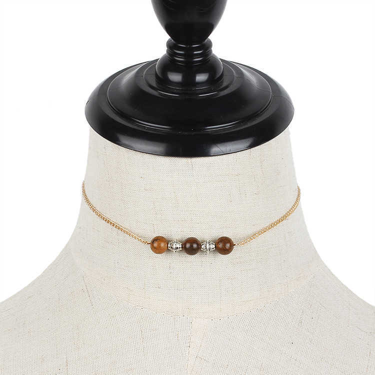 Pendant Necklaces Popular jewelry short turquoise necklace collarbone chain H25219