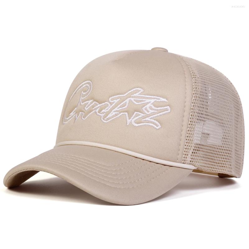 Unisex Y2K Pentagram Embroidery Baseball Caps Net Spring And Summer Outdoor Adjustable Casual Hats Sunscreen Hat