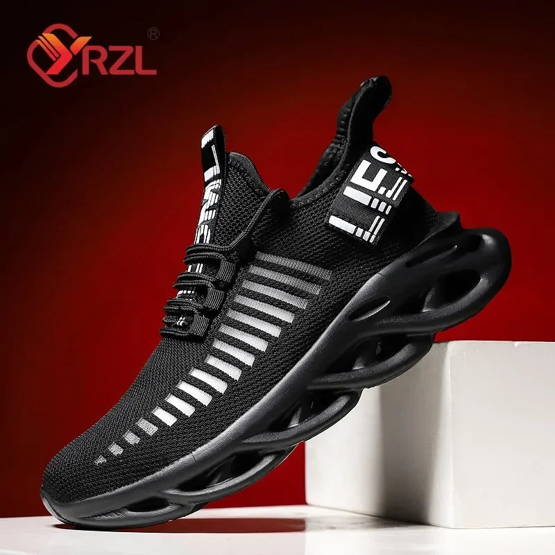 YRZL Men Shoes Comfortable Sneakers Womoen Breathable Couple Running Mesh Tenis Sport Size 3646 Waling 250219