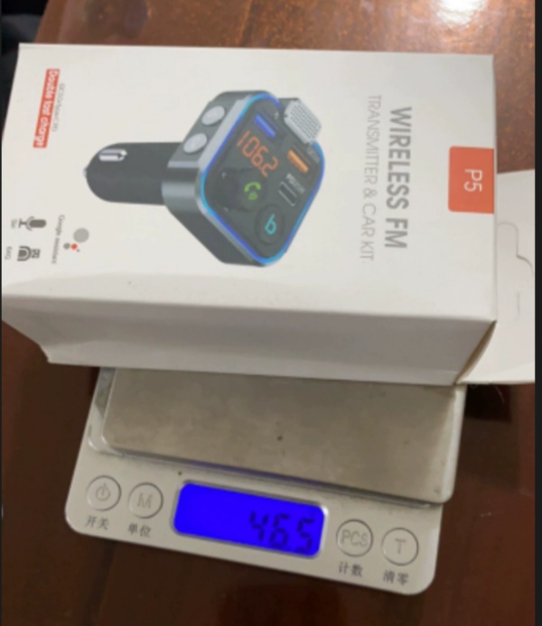 P5 Car Bluetooth 5.0 FM Transmitter One Key Bass Mp3 Player Large Microphone USB Music Play USB QC3.0 PD20W Quick Charger