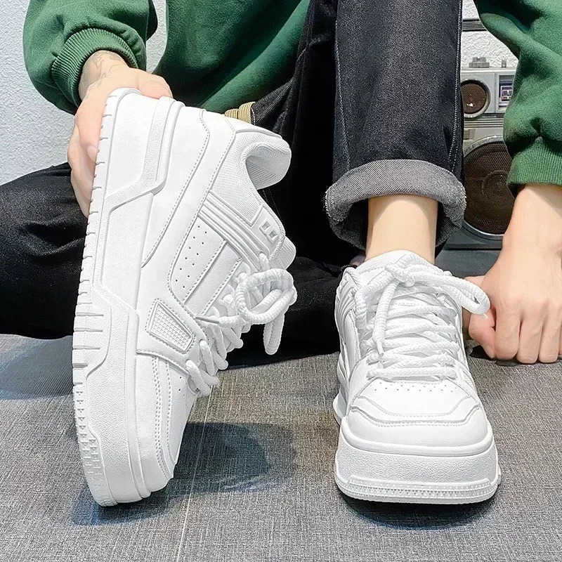 Brand Mens Sneakers Fion Platform Casual Shoe Skateboard Shoes for Men Lace Up Sports Shoes White Black Tenis Shoes Z250220