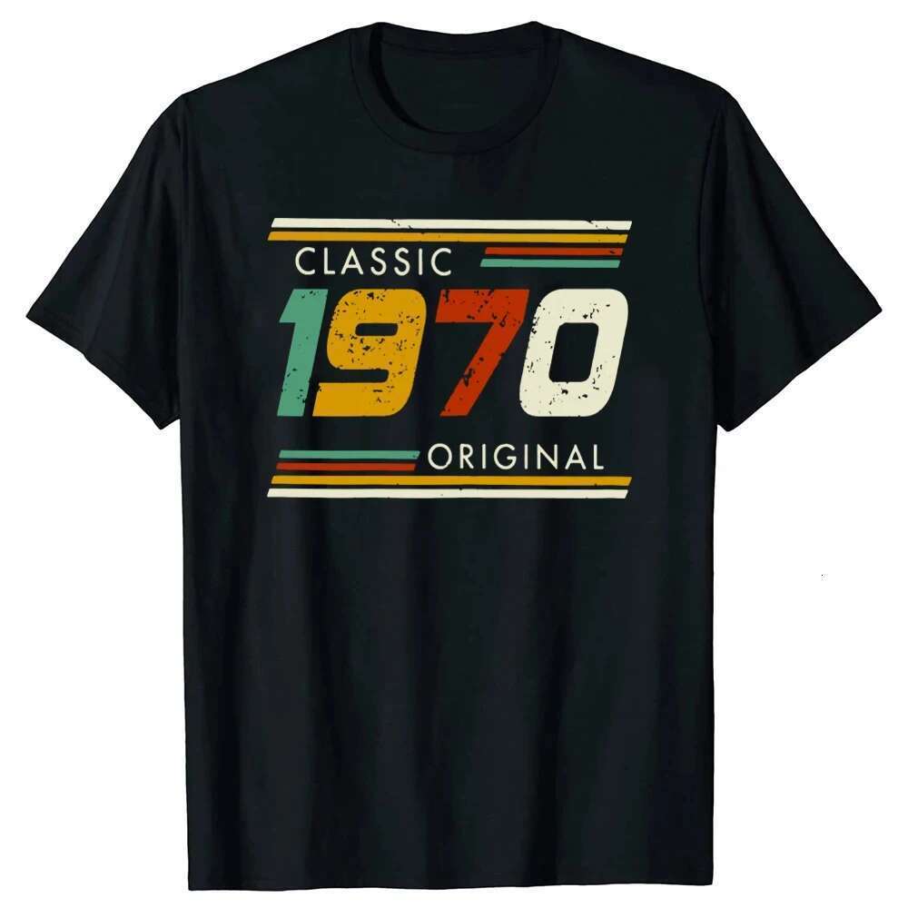 Birthday gift graphic short sleeves 54 years born in 1970 shirt 54th birthday summer retro T-shirt Vintage 1970 T-shirt 42853
