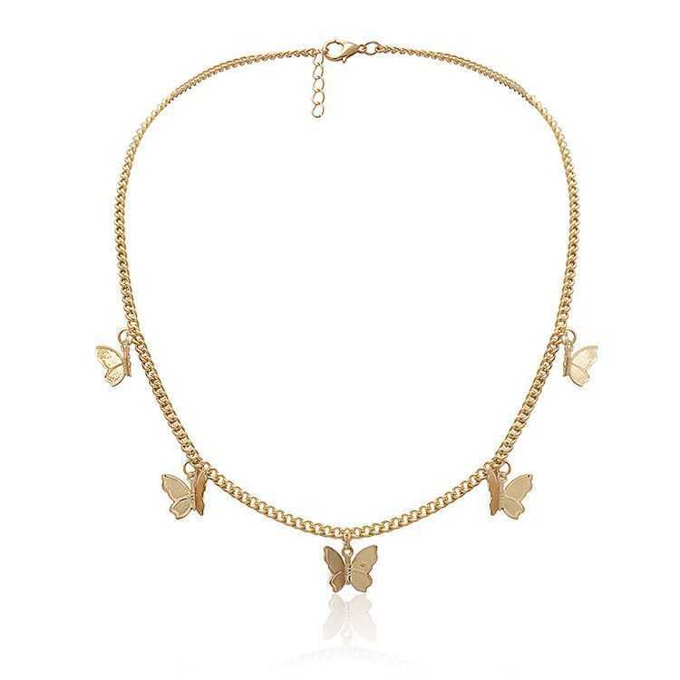 Charm Bracelets Popular Butterfly Pendant Bracelet simple temperament beach Anklet foot jewelry hollowed out Butterfly Bracelet H25220
