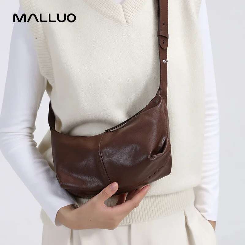 Women's Cowhide Genuine Leather Shoulder Bags Ladies Soft Fashion Design Handbags Female Casual Crossbody Tote Bag New
