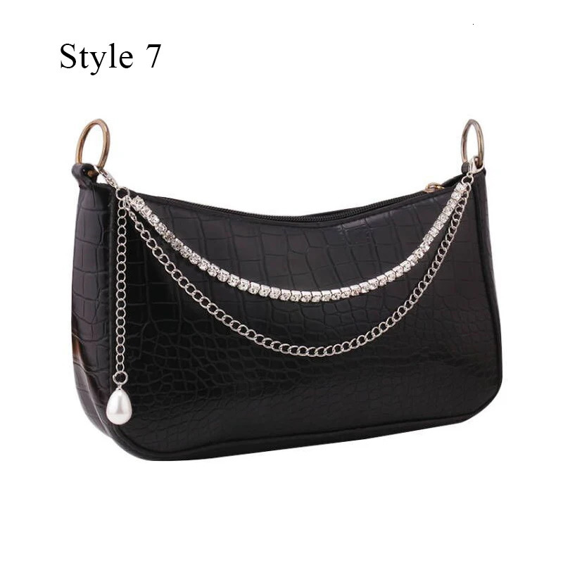 Y2k Metal Pearl Chain Strap For Bags Multilayer Bag Handbag DIY Handles Star Pendant Shoulder Accessories 250213
