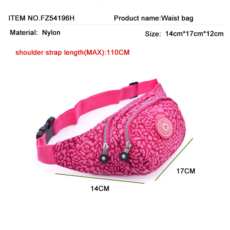 Printed Running Waist Belt Bag Belly Pouch Woman Jogging Pack Feni Hiking Fanny Murse Chest Lady Bumbag Shoulder Bags 250219