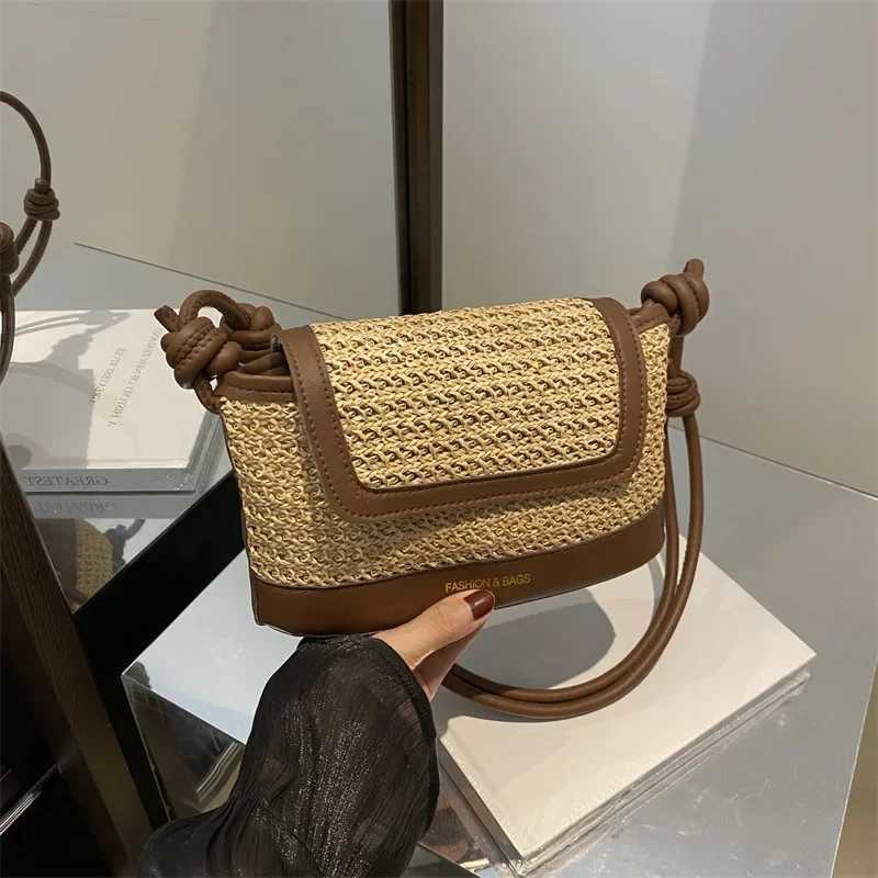 Straw small handbag womens fashion women shoulder messenger bag Z250219