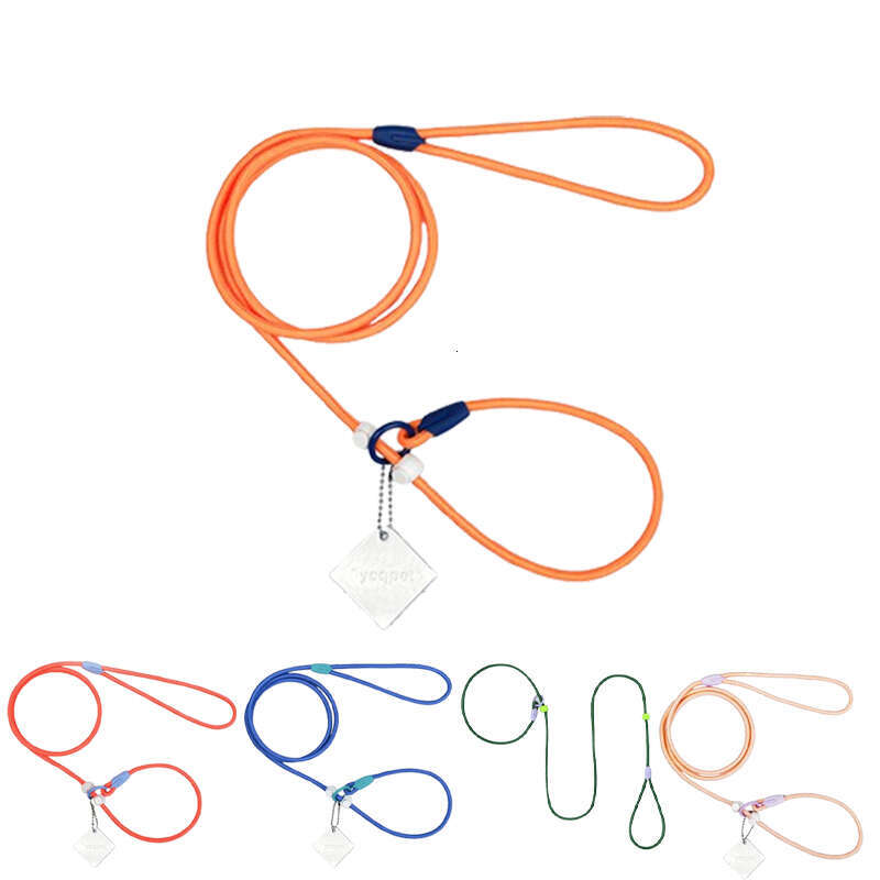 DHpet Competition Grade P Chain Dog Leash for All Sizes Dogs - Adjustable Anti-Pull Training Leash with Comfortable Non-Slip Round Handle, Multiple St