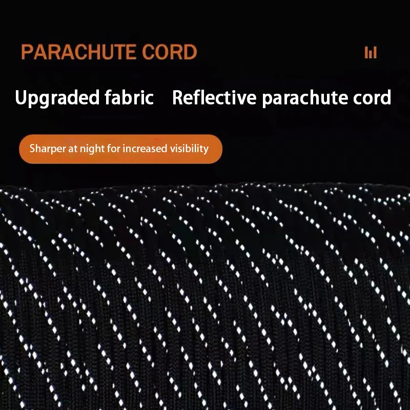 Reflective Paracord Rope Military 7 Strand 4mm 550 Tactical Parachute Cord Camping Tent Lanyard DIY Bracelet Weaving 250213