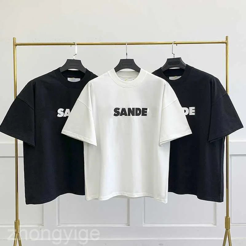 Jill Sander Designer Tshirts High Quality Fashion Classic Haikyuu Mens t Shirt Casual Women Letter Printing Couples Simple Style Loose Short Sleeve Df