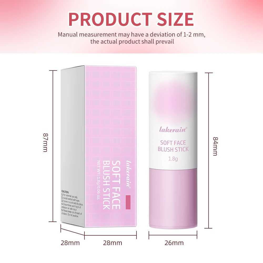 LAKERAIN 3 color purple tube matte natural makeup sponge head b stick waterproof color correction rouge bW250220