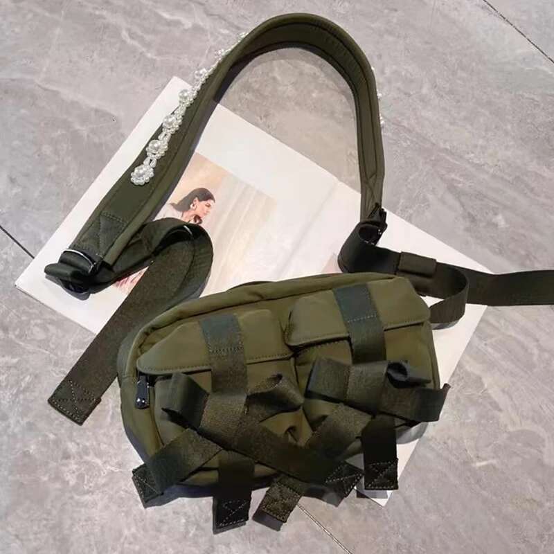 Bow Decoration Messenger Square Bags For Women Designer Handbags And Purses 2024 New In Fashion Pearl Shoulder Crossbody