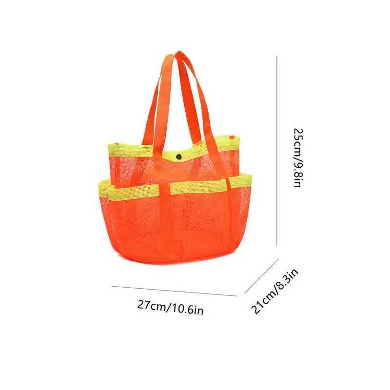 Portable Mesh Shower Caddy Shower Caddy Dorm With Multi-Pocket Large Capacity For Beach Swimming Gym Travel Z250219