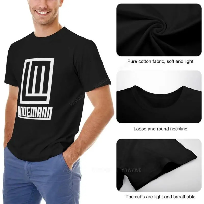 men tshirt lindemann TShirt aesthetic clothes custom t shirt workout shirts for fashion teeshirt 250219