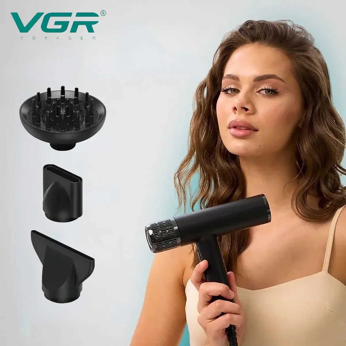 VGR Hair Dryers Professional Hair Salon for Household Use 0000 RPM Blow Dryer BLDC Motor Negative Ion Hair Salon Dryer V-427 W250220