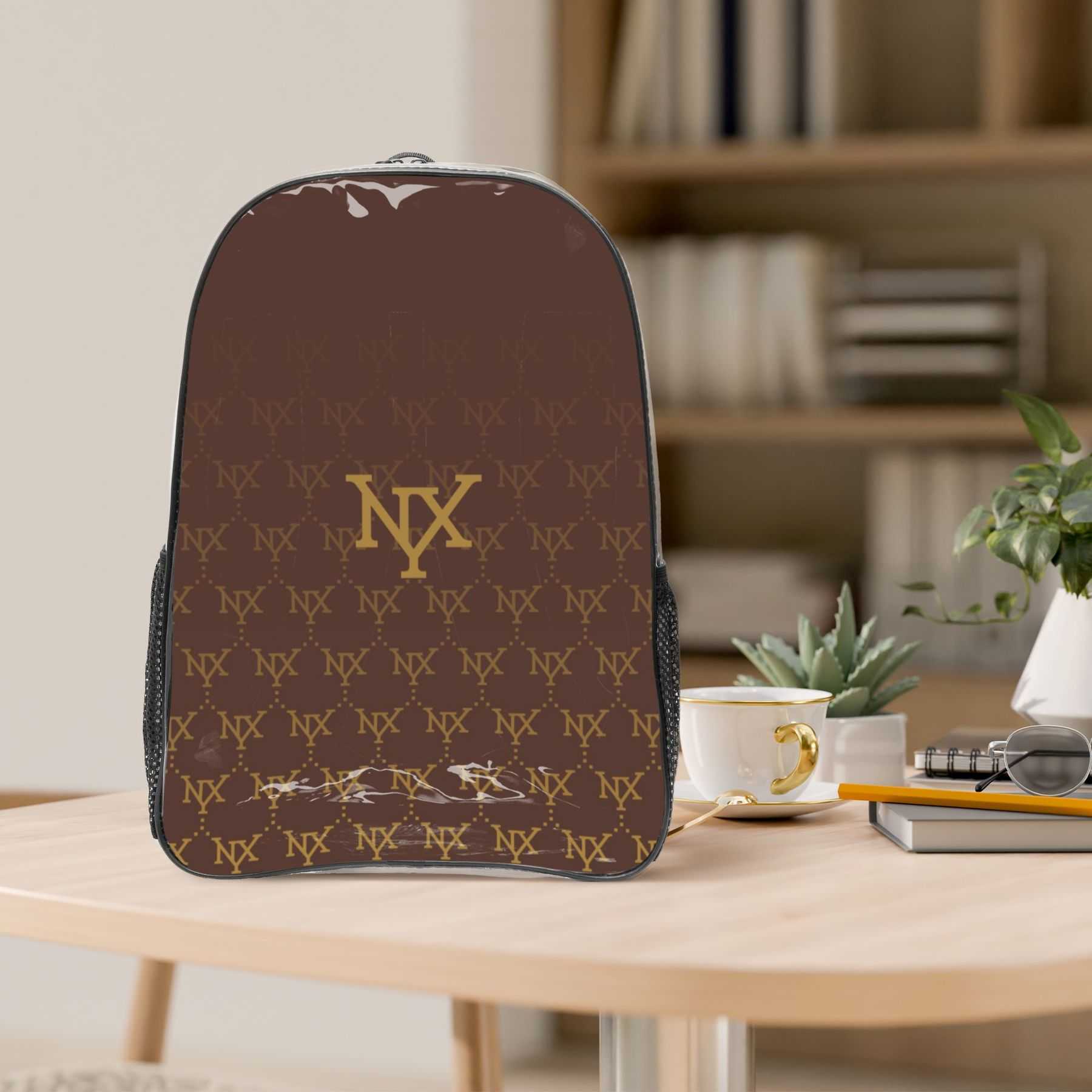 NXY Pvc Backpack Designers Back Pack Mens Bags Casual Lightweight Travel Backpacks Women Print Street Bookbag Bagpack 250220
