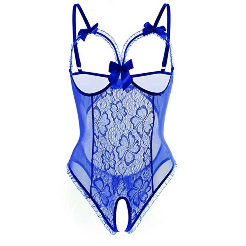 Erotic Lingerie For Women Sex Underwear Porn Outfit Dress Hot Bow Open Sexy Costume Open Crotch Transparent Lingerie Plus Size W250220