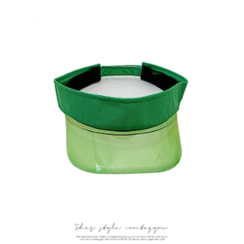 Sun Hats Neutral Golf Hat Sun Protection Soft PVC Outdoor Sports Tennis Running Beach Running Empty Top Sunshade Hat Green 2 Pack 250219