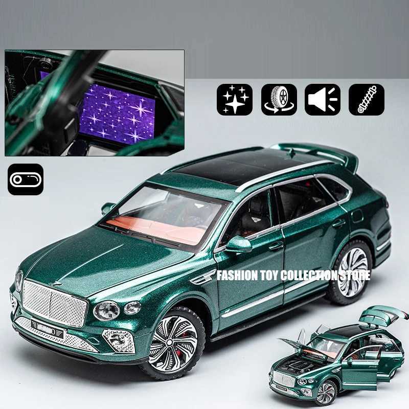 1 24 Bentlet Bentayga alloy car model die-casting toy car decoration toy with sound and light childrens giftXJ250407