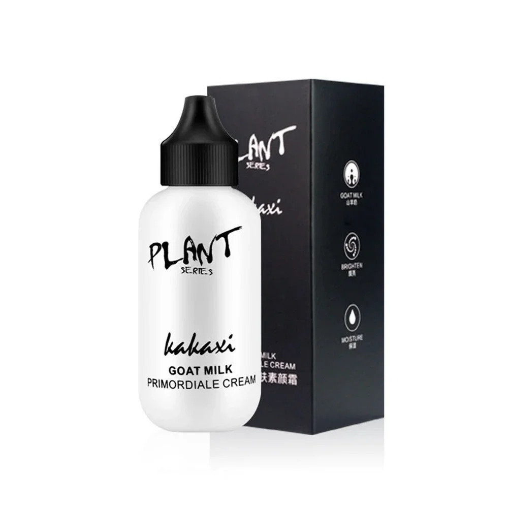 Matte face liquid basic goat milk cream natural whitening full cover waterproof bright dark circle concealer 250217