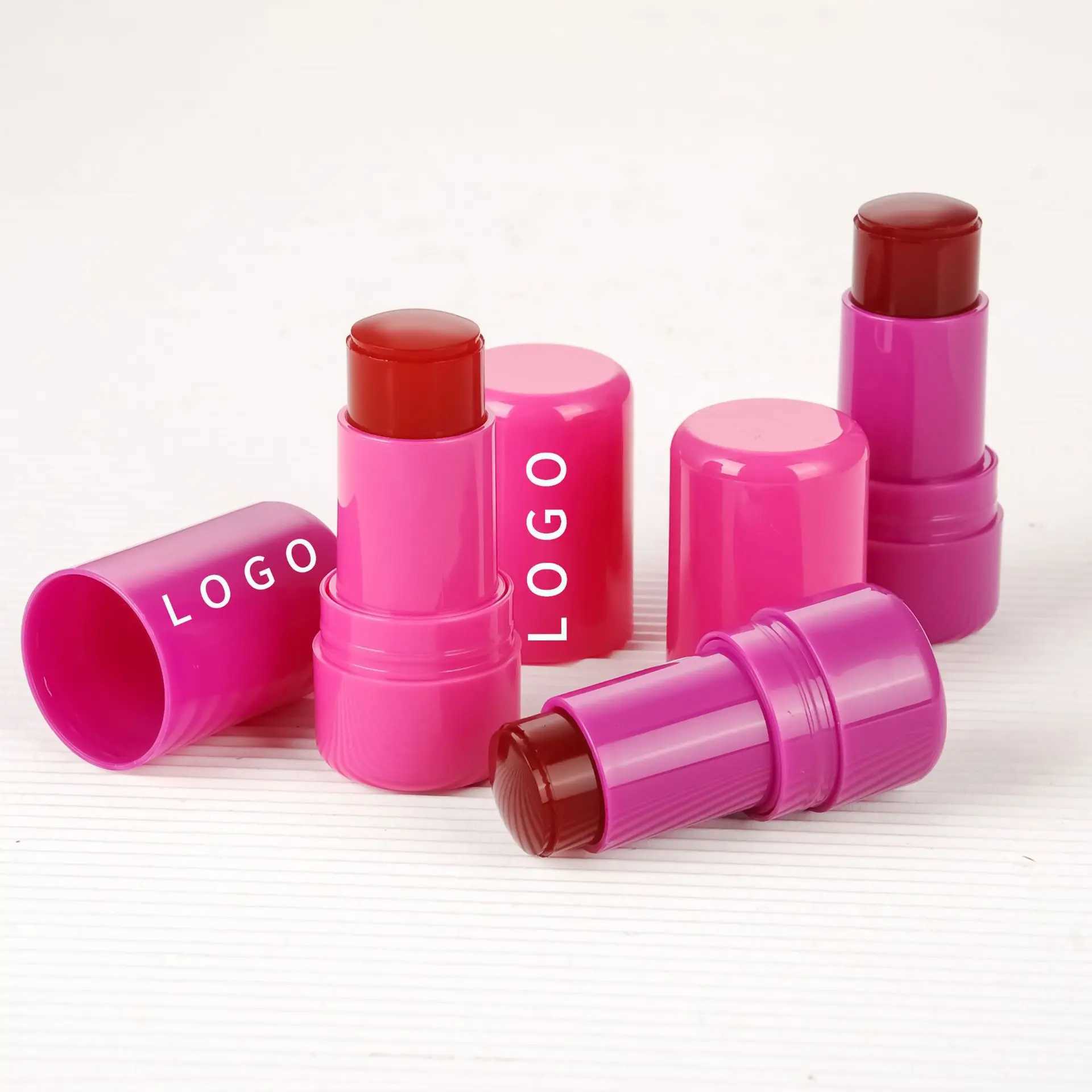 Jelly B Stick Tint Face Makeup Customized Cruelty Free Private Label Jelly Ber Magic Pink Rose Cheek Cosmetics BulkW250220