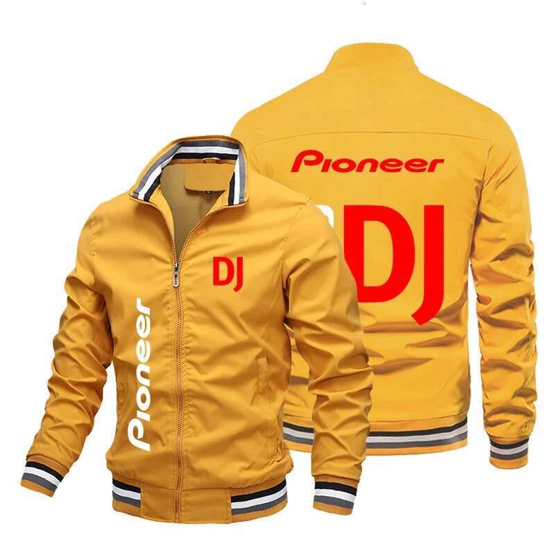 Retro Motorcycle Racing Jacket with Logo Printed for Men, Casual Cycling Clothing Windshield, Zipper, Spring & Autumn Style