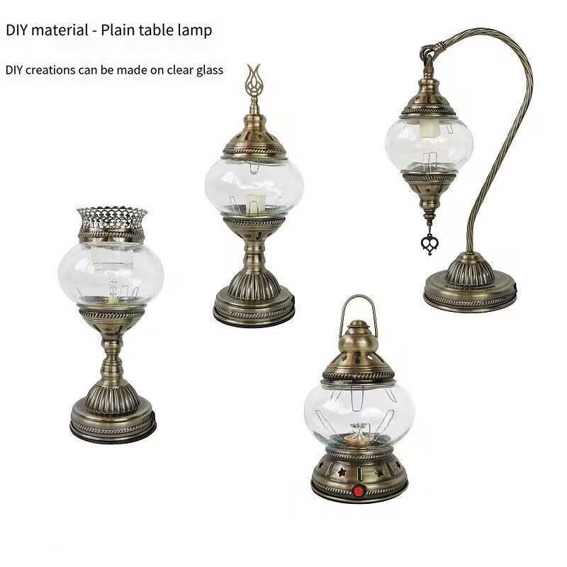 Turkey handmade DIY material plain embryo table lamp warm-up activity couples hand-made table lamp embryo Z250220