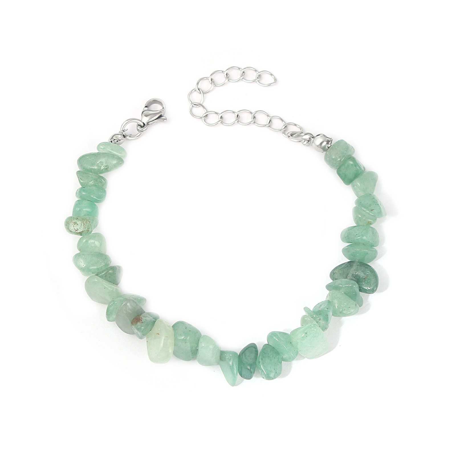 Charm Bracelets New hot selling accessories fashionable beach vacation style personalized and versatile crystal broken stone bracelet for women H25220