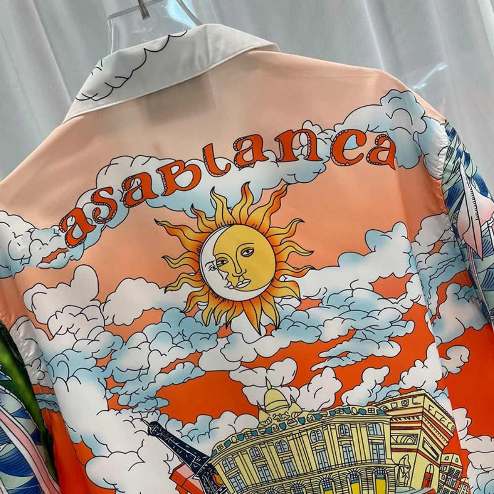 2024 Summer Trend Fashion Youth Casual Travel Shopping Digital Printed Mens ShortSleeved Shirt 250220