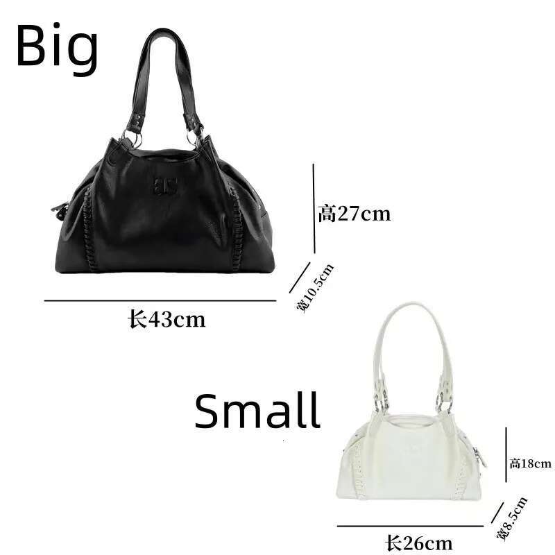 Letter Print Korean Brand Hobos Handbags PU Leather Fashion Shoulder Large Capacity Commuter Tote Bag Elegant Bags For Women
