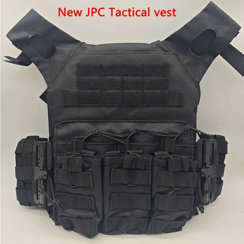 New JPC Tactical Vest Triple Magazine Pouch Quick Release Buckle Outdoor Molle Plate Carrier Hunting Army CS Game Jungle GearXJ250219