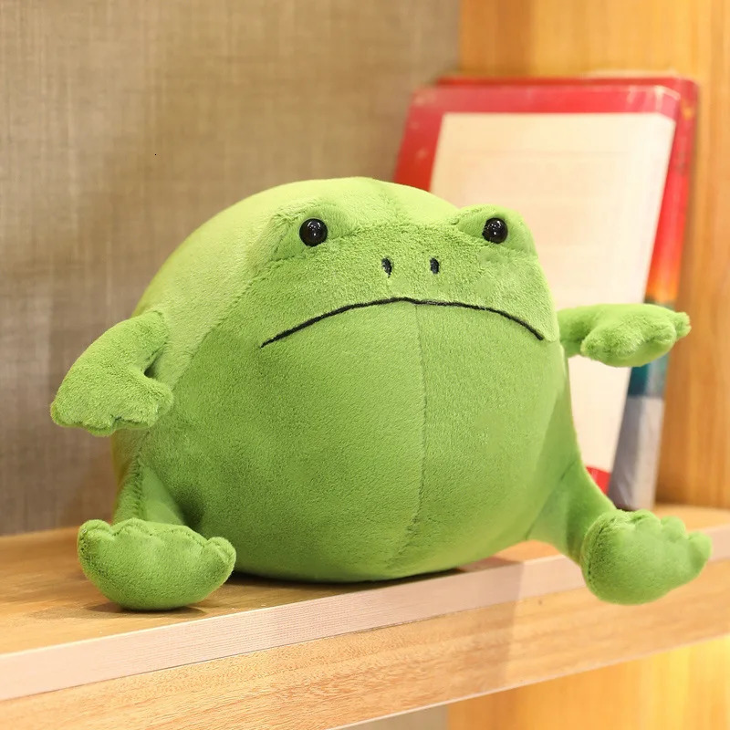 Cute Frogs Creative Toys Cartoon Shapes Big-eyed Green Frogs Childrens Comfortable Dolls. 250219