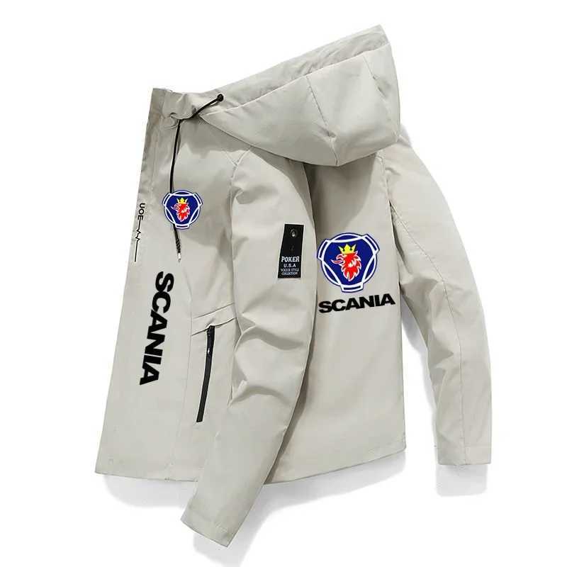 Mens Hooded Jacket 2024 New Spring and Autumn Brand Mens Windbreaker Fashion Casual Zipper Hooded Jacket Mens Slim Fit Jacket W2502119