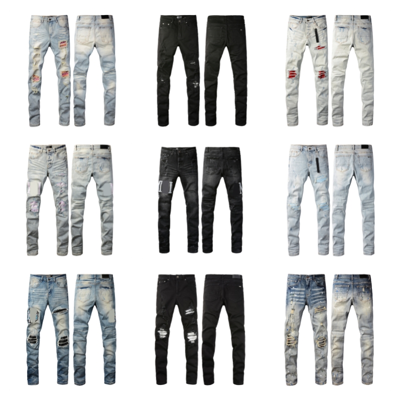 designer jeans for mens jean short pants men trends distressed black ripped biker slim fit motorcycle sweatpants 28-40