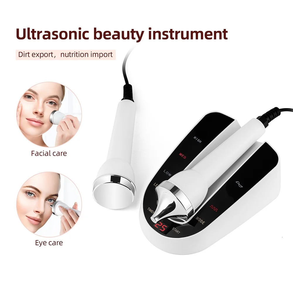 High Frequency Face Eye Massager Ultrasound Skin Care Beauty Machine Face Lifting Clean SPA Ultrasonic Beauty Device 250214
