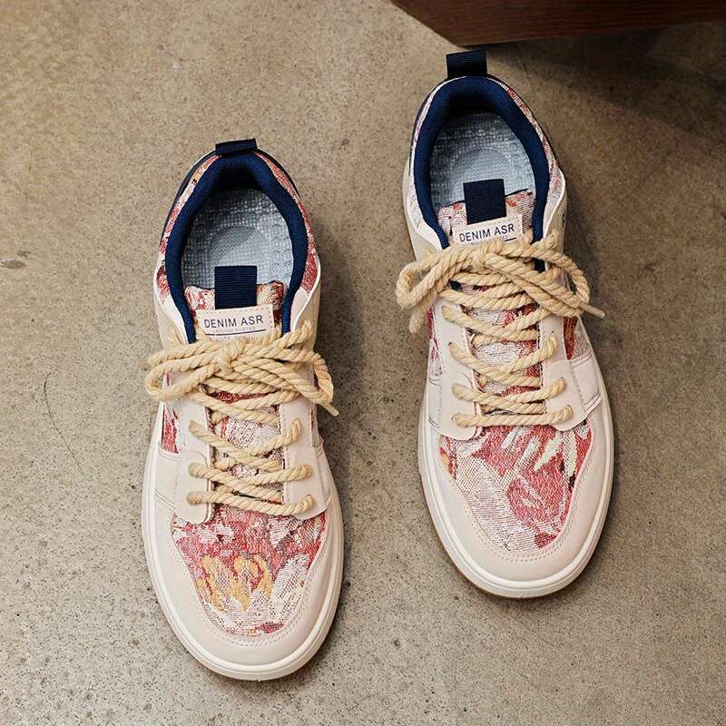 1 pair of sports low top lace up casual running sh, faux leather upper fabric inner layer, PVC sole and EVA insole - monoc hro m e, fashionable out