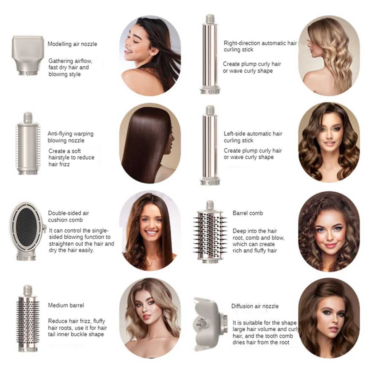 Popular folding hair dryer with negative ion household hot air comb set sandstorm dragon hair styling tool professional hair dryer with EU plug A W250