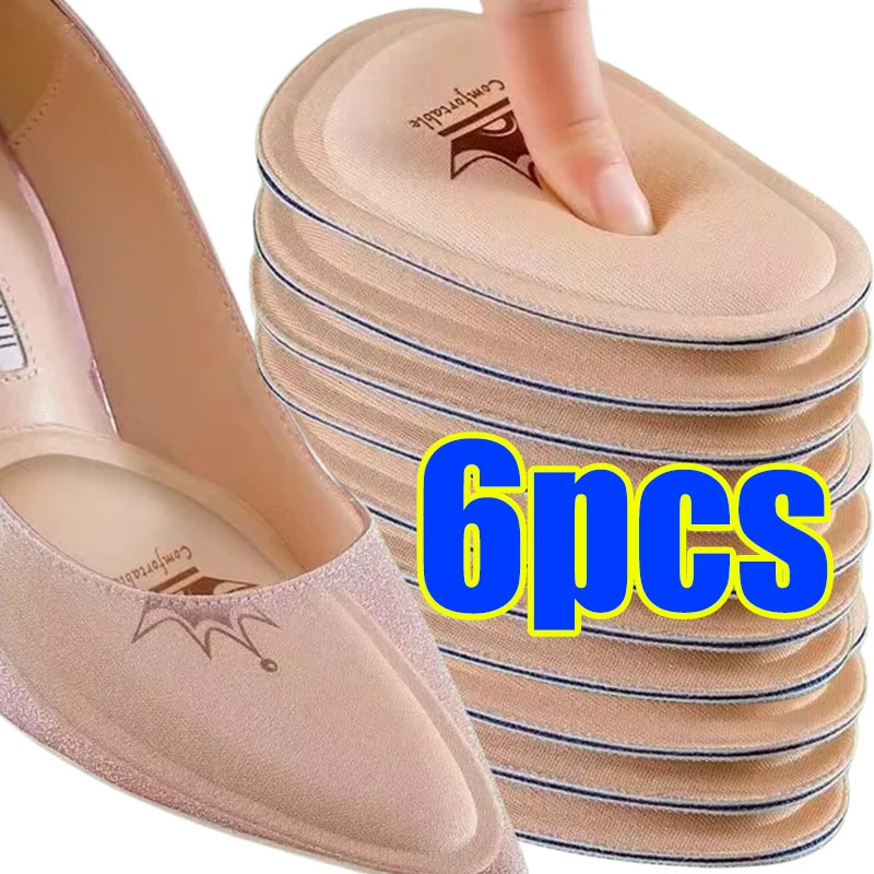 26PCS Nonslip Crown Forefoot Pads Women Cushion Pain Relief Foot Care Pad High Heels Halfsize Insert Shoe Sole Insoles 250219